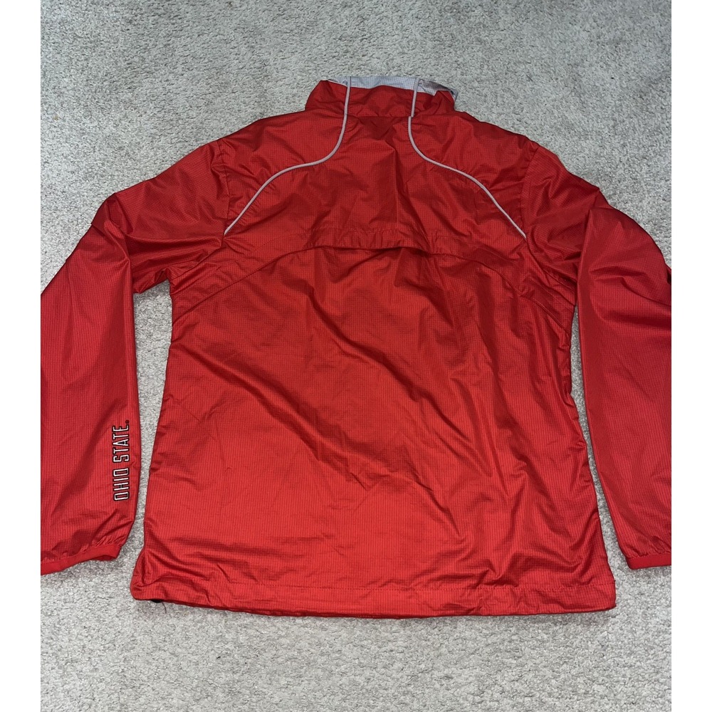 Nike Storm Fit Women's Ohio State Jacket Medium College Rain Jacet Red OSU